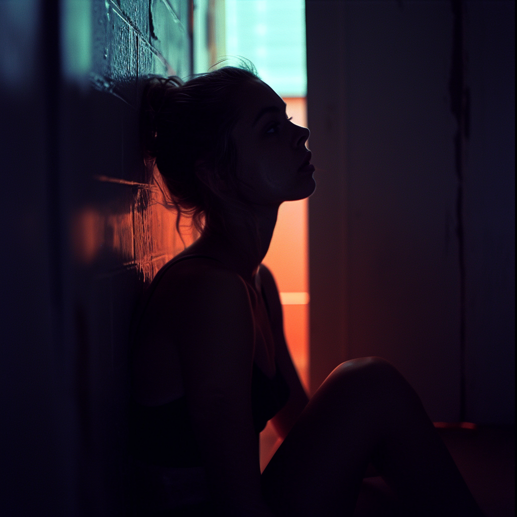 Descubre la magia del contraluz en esta cautivadora imagen que captura un momento de reflexión serena. Una composición perfecta para inspirar a artistas y fotógrafos, disponible para explorar y compartir.